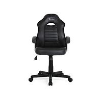 Ranqer Junior Warrior Sedia Gaming Per Bambini 6-12 Anni Ergonomica Regolabile In Altezza Con Telaio Robusto, Base In Nylon, PU Di Alta Qualità, Comfort Per Studio E Gioco In Vari Colori, Nero