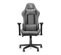 Sedia da Gaming Ranqer Felix Gaming Chair - Girevole a 360°, braccioli regolabili, schienale regolabile, cuscini rimovibili, ergonomica, base stabile in nylon - Grigio/Bianco