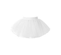 ranrann Gonna Danza Classica in Tulle Elastico Bambina per Feste in Maschera Tutu Danza per Ragazze Costume Balletto Festa di Halloween Ballet Dance 1-16 Anni Bianco 1-6 Anni