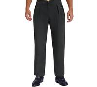 ranrann Uomo Pantaloni Ballo Latino a Vita Alta Danza Classica Pantalone da Danza Standard Moedena Pantaloni Lunghi da Ballo Rumba Tango Salsa Sala Dancewear Nero M