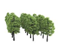 RANRAO 20Pcs alberi modello, albero artificiale treno ferrovia paesaggio architettura albero 1:100 modello treno scenario modello alberi scala wargame paesaggio giocattolo plastica