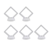 RANRAO 5/10PCS Telaio Galleggiante Trasparente, 3D Floating Frame Display Holder 3D Display Stand Box Gioielli Trasparente per ANELLO Coin Display Case