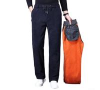 RANRAO Pantaloni da uomo in velluto a coste dritti spessi e caldi pantaloni | Dritto per il design aderente, tessuto a coste spesso, ideale per proteggere dal freddo autunno e inverno dalle intemperie