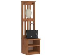 Rantry Arredo Albero da Ingresso SANDENS 45x40x159,5 cm in Legno di Pino, Mobilia Mobili da Esterni per Giardino Esterno M-4010478