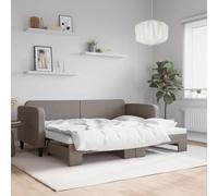 Rantry Arredo Divano Letto con Letto Estraibile Tortora 80x200 cm Tessuto, Mobilia Sofa Divano Letto, Divanoletto, Pronto Letto, Struttura Divano Letto, Letto Giroletto Telaio M-3196814
