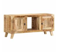 Rantry Arredo Mobile Porta TV 105x46x32 cm in Massello di Mango Grezzo, Mobilia Mobile Porta TV Mobiletto Basso per TV per Tavolino da Salotto Industriale Supporto TV Soggiorno M-4104521