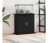 Rantry Arredo Supporto per Acquario 81x36x73 cm Legno Multistrato Rovere Nero, Mobilia Supporto per Acquario,Mobile per Acquario,Mobile Acquariorio, Credenza Armadio da Cucina Mobiletto M-862152