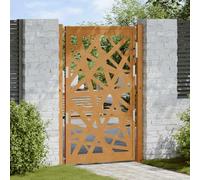 Rantry Cancello da Giardino 105x155 cm Acciaio Corten Design Leggero, Cancelletto Giardino Esterno, Cancello Esterno,Cancello Pedonale da Esterno