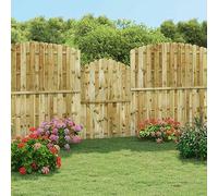 Rantry Cancello per Steccato in Pino Impregnato 100x150 cm, Cancello per Recinzione da Esterno Cancello per Giardino, Porta Staccionata Pedonale Barriera per Cortile Cancelletto Giardino Decorazione