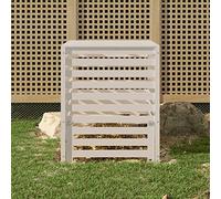 Rantry Casa Compostiera Bianca 82,5x82,5x99,5 cm in Legno Massello di Pino, Mobili per Casa Interno Esterno Salotto Camera da Letto