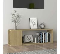 Rantry Casa Mobile Porta TV Rovere Sonoma 100x24x32 cm in Truciolato, Mobile Porta TV, Mobiletto Basso per TV Tavolino da Salotto Supporto TV per Salotto
