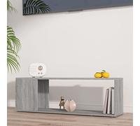 Rantry Casa Mobile TV Grigio Sonoma 100x24x32 cm in Legno Multistrato, Mobile Porta TV, Mobiletto Basso per TV Tavolino da Salotto Supporto TV per Salotto