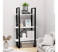Rantry Casa Scaffale Portaoggetti Bianco 60x30x105 cm Legno Multistrato, Scaffale Scaffali Mensole Immagazzinamento per Garage, Scaffali per Garage, Scaffalatur, Scaffali per Cantina Robusti Decor