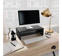Rantry Casa Supporto per Schermo Nero 42x24x13 cm in Truciolato, Mobile Porta TV Mobiletto Basso per TV per Tavolino da Salotto Industriale Supporto TV Salotto