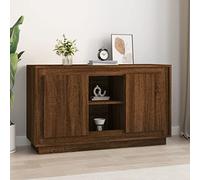 Rantry Credenza Rovere Marrone 102x35x60 cm in Legno Multistrato, Credenza Armadio, Armadietto da Pavimento per Bagno, Mobiletto Portaoggetti Ripiani Salvaspazio Mobiletto Armadio di Stoccaggio