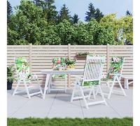 Rantry Cuscini per Sedia Schienale Alto 4pz Multicolore Tessuto Oxford, Cuscino da Giardino, Cuscino Sedile, Cuscino Divano, Cuscino Panchina da Giardino, Cuscino Sdraio da Giardino,