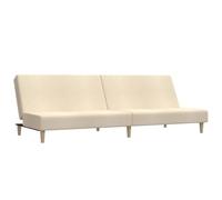 Rantry Divano Letto 2 in 1, Crema, Tessuto Morbido, Struttura in Legno, Trasformabile, Ideale per Salotti e Piccoli Spazi, Capacit¨¤ di Carico 110 kg