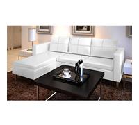Rantry Divano Modulare 3 Posti in Pelle Artificiale Bianco, Sofa Divano Letto, Divanoletto, Pronto Letto, Struttura Divano Letto, Letto Giroletto Telaio Mobili
