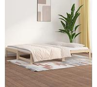 Rantry Dormeuse Estraibile 2X(90x200) cm Legno Massello di Pino, Sofa Divano Letto, Divanoletto, Pronto Letto, Struttura Divano Letto, Letto Giroletto Telaio Decorazione da Mobili