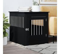 Rantry Gabbia Cani Arredamento Nera 64,5x80x71cm Legno Multistrato, Mobili per Interni e per Esterni, Decorazioni per la Casa, Arredi per la casa per Interni, Camera da Letto, Soggiorno, Ufficio