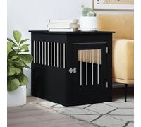 Rantry Gabbia Cani da Arredamento Nera 55x80x68cm Legno Multistrato, Mobili per Interni e per Esterni, Decorazioni per la Casa, Arredi per la casa per Interni, Camera da Letto, Soggiorno, Ufficio