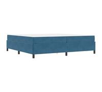 Rantry Letto Moderno con Materasso in Schiuma Ad Alta Densit¨¤ - Design Elegante, Colore Blu Scuro e Bianco, Dimensione Imperatore