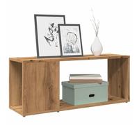 Rantry Mobile Porta TV Rovere Artigianale 80x24x32cm Legno Multistrato, Mobile Porta TV Mobiletto Basso per TV per Tavolino da Salotto Industriale Supporto TV Soggiorno