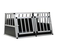 Rantry Mobile Trasportino per Cani con Doppia Porta 89x69x50 cm, Gabbia da Interno ed Esterno, Kennel Recinto per Animali