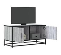 Rantry Mobile TV Grigio Sonoma 80x34,5x40 cm Legno Multistrato Metallo, Mobile Porta TV Mobiletto Basso per TV per Tavolino da Salotto Industriale Supporto TV Soggiorno Mobili Model848827