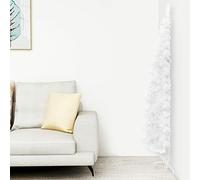 Rantry Mobili Albero Natale Artificiale Sottile a metà Supporto Bianco 180 cm, Decorazioni Natalizie, Albero di Natale, Natale Artificiale Sottile Supporto