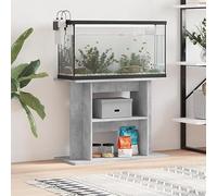 Rantry Mobili Supporto Acquario 80x35x60 cm Legno Multistrato Grigio Cemento, Mobili per Interno Esterno Casa Soggiorno