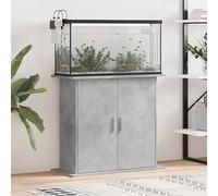 Rantry Mobili Supporto Acquario 81x36x73 cm Legno Multistrato Grigio Cemento, Mobili per Casa Interno Esterno Soggiorno Camera da Letto l