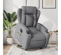Rantry Poltrona Alzapersona Massaggi Elettrica Grigio Chiaro Tessuto,Mobile Poltrona Reclinabile Relax Massaggiante Sedia da Massaggio Intelligente Poltrona Relax Tutto Il Corpo x