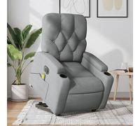 Rantry Poltrona Alzapersona Massaggi Elettrica Grigio Chiaro Tessuto,Mobile Poltrona Reclinabile Relax Massaggiante Sedia da Massaggio Intelligente Poltrona Relax Tutto Il Corpo y