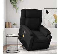 Rantry Poltrona Alzapersona Reclinabile Massaggio Nero Similpelle,Mobile Poltrona Reclinabile Relax Massaggiante Sedia da Massaggio Intelligente Poltrona Relax Tutto Il Corpo f