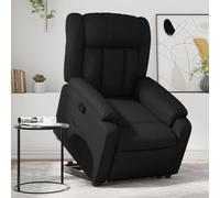 Rantry Poltrona Alzapersona Reclinabile Nera in Similpelle,Mobile Sedia da Massaggio Poltrona Relax Tutto Il Corpo, Poltrona Massaggiante Poltrona Reclinabile Relax PL