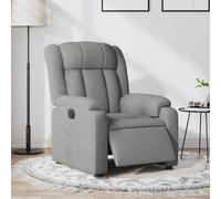 Rantry Poltrona Elettrica Reclinabile Grigio Chiaro in Tessuto Mobili, Poltrona Reclinabile Relax, Sedia da Poltrona Relax Tutto Il Corpo CC