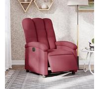 Rantry Poltrona Elettrica Reclinabile Rosso Vino in Tessuto Mobile, Poltrona Massaggiante Poltrona Reclinabile Relax, Sedia da Massaggio Poltrona Relax Tutto Il Corpo n