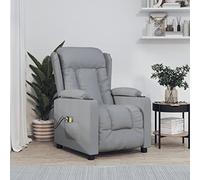 Rantry Poltrona Massaggiante Elettrica Grigio Chiaro in Tessuto, Poltrona Massaggiante Poltrona Reclinabile Relax, Sedia da Massaggio Poltrona Relax Tutto Il Corpo Model3098789