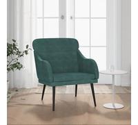 Rantry Poltrona Verde Scuro 63x76x80 cm Velluto, Sedie da Esterno, Arredo Seggiole Giardino Arredi da Esterni Patio Terrazzo Arredamento，Sedie da Pranzo per Giardino