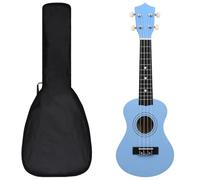 Rantry Set Ukulele Soprano con Borsa per Bambini Blu 21", Arredo Mobili da Interni per Camera da Letto Soggiorno Ufficio