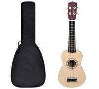 Rantry Set Ukulele Soprano con Borsa per Bambini Legno Naturale 21", Arredo Mobili da Interni per Camera da Letto Soggiorno Ufficio MODEL-70146