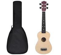 Rantry Set Ukulele Soprano con Borsa per Bambini Legno Naturale 23", Arredo Mobili da Interni per Camera da Letto Soggiorno Ufficio MODEL-70151