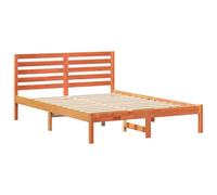 Rantry Struttura Letto Piattaforma Moderna in Legno di Pino con Testiera e Rete a Doghe Fisse, Facile Assemblaggio e Manutenzione, Ideale per Arredamento Contemporaneo