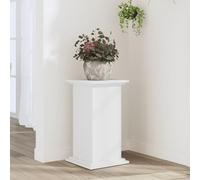Rantry Supporto per Piante Bianco 33x33x60 cm in Truciolato, Portafiori da Esterno, Porta Piante， Scaffale Piante Esterno, Portafiori da Balcone, Scaffale per Piante da Interno