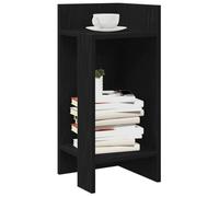 Rantry Tavolini Laterali 2pz con Ripiano Nero 25,5x27x60 cm, Tavolo Salotto Moderno, Tavolini da caffè, Tavolino da Salotto, Tavolinetto da Soggiorno per Ufficio Camera da Letto