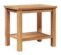 Rantry Tavolino da Caff¨¨ Moderno in Teak Massello con Superficie Texturata e Struttura a Gamba a Palo, Design Elegante e Funzionale per Soggiorno o Giardino