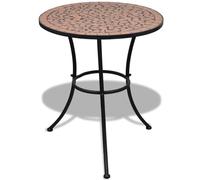 Rantry Tavolo bistrot terracotta-rosso 60 cm mosaico