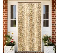 Rantry Tenda Antimosche Beige e Marrone 100x230 cm in Ciniglia Mobili, Zanzariera per Porta, Zanzariere per Finestre, Tenda Porta Esterna, Tenda Antimosche