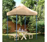 Rantry Tenda da Festa Pieghevole Pop-Up Beige 200x200x306 cm, Tenda da Esterni per Privacy, Tenda per Giardino Balcone, Tenda da Sole per Esterno, Tenda Laterale per Terrazzo Esterna